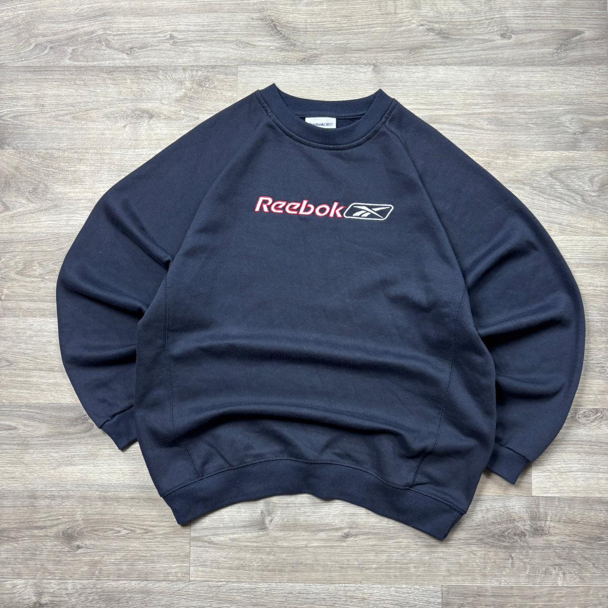 Vintage Reebok Navy Sweatshirt (XS)