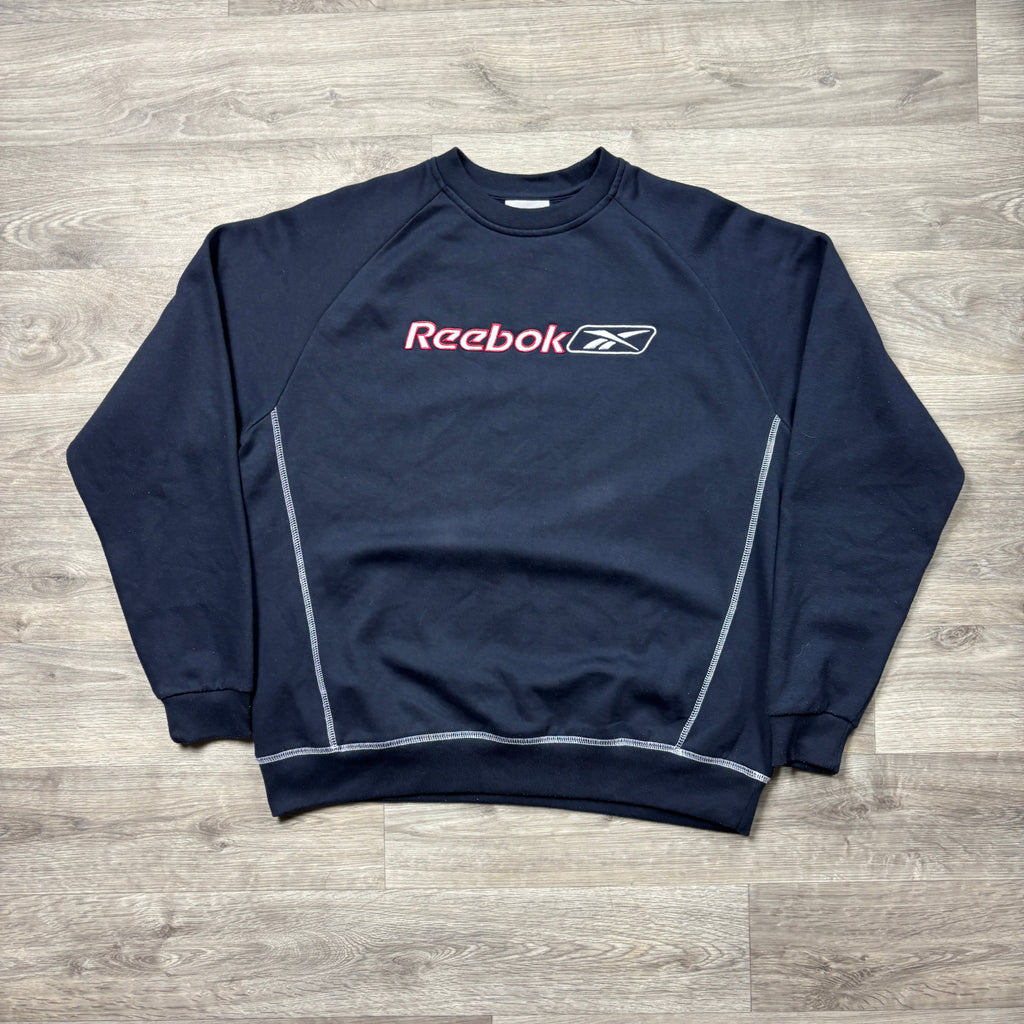 Vintage Reebok Navy Sweatshirt (S)