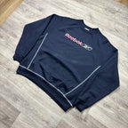Vintage Reebok Navy Sweatshirt (S)