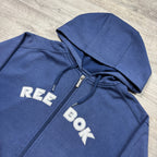 Vintage Reebok Navy Zip-Up Hoodie (XS)