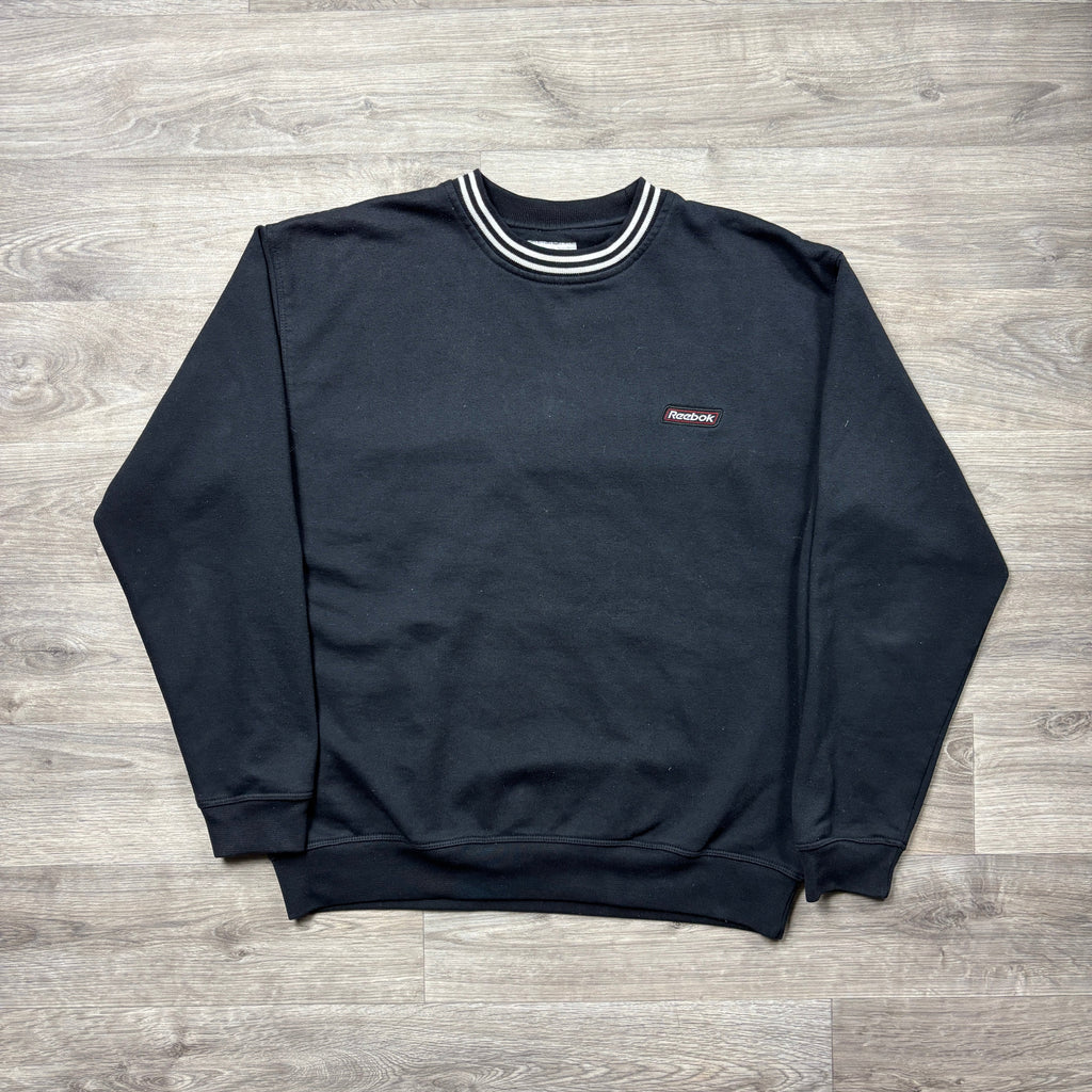 Vintage Reebok Black Sweatshirt (XS)