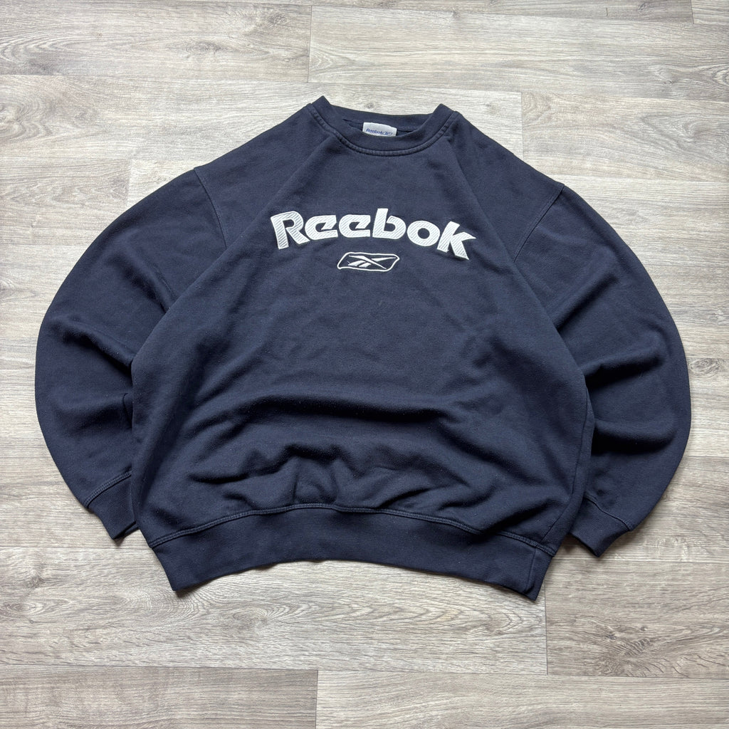 Vintage Reebok Navy Sweatshirt (S)