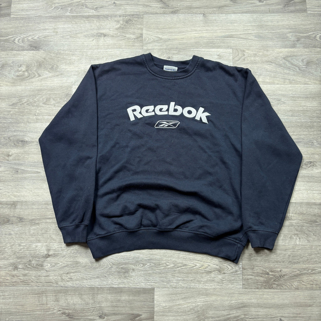 Vintage Reebok Navy Sweatshirt (S)