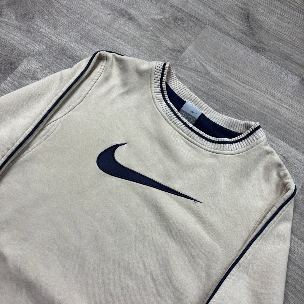 Vintage Nike Cream Sweatshirt (XS)