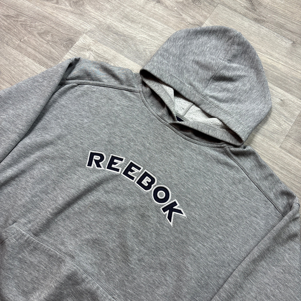 Vintage Reebok Grey Hoodie (XL)