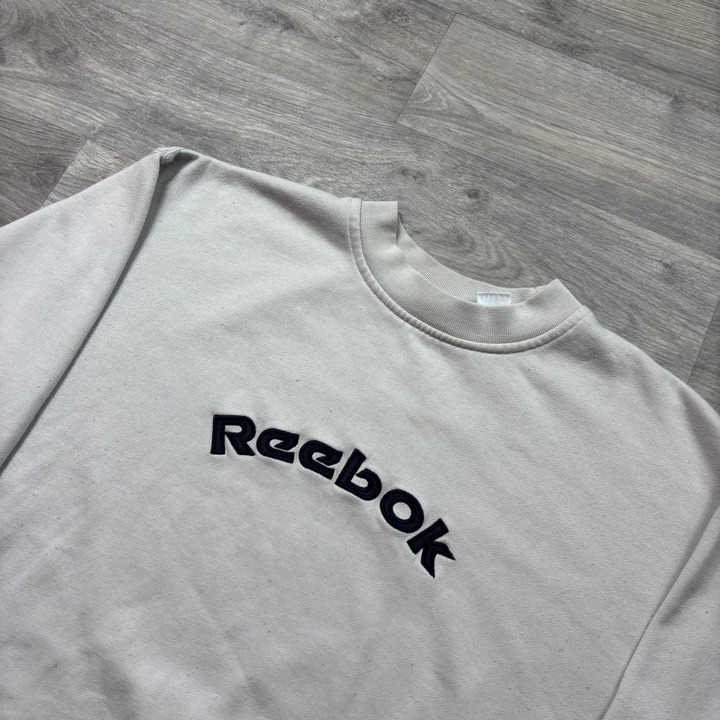 Vintage Reebok Cream Sweatshirt (XS)