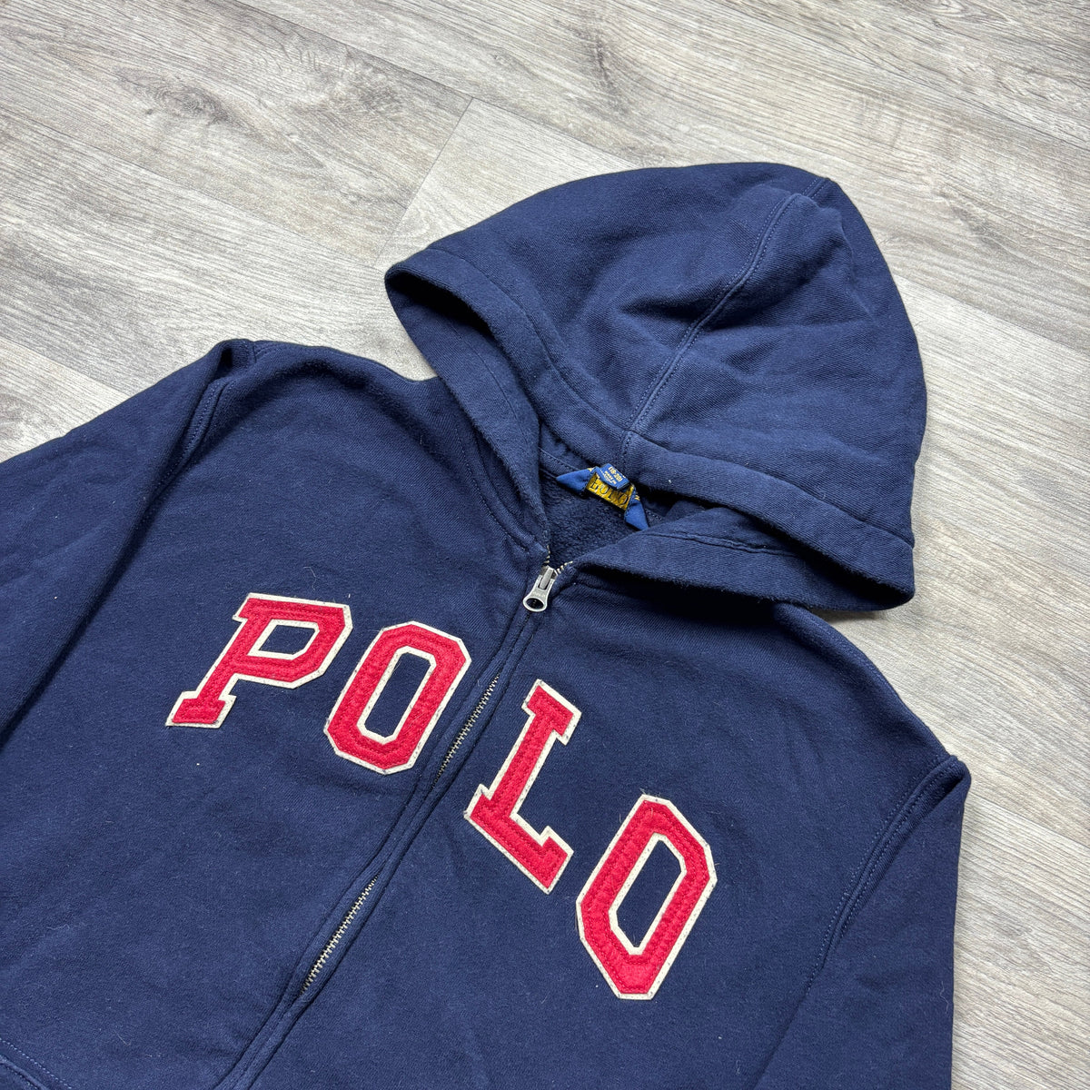 Polo Ralph Lauren Navy Zip-Up Hoodie (XS)