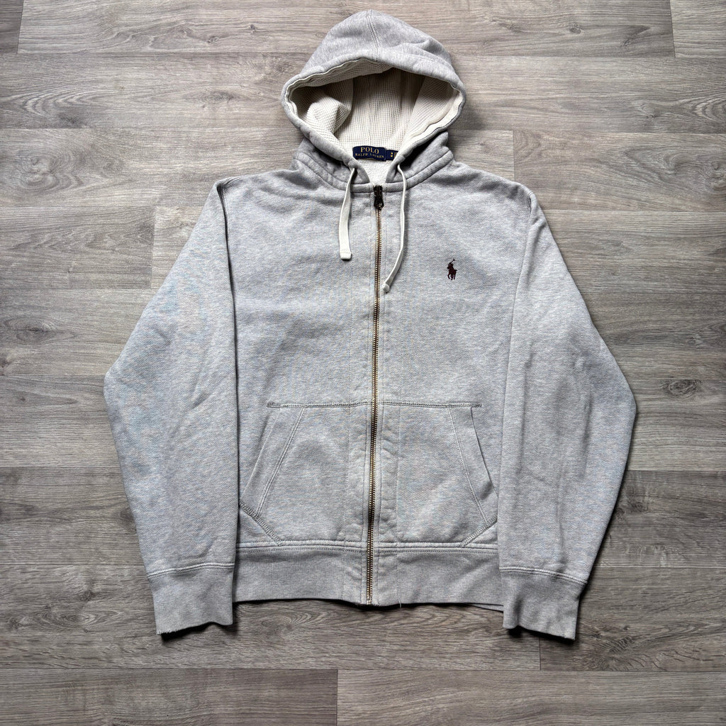 Polo Ralph Lauren Grey Zip-Up Hoodie (XS)