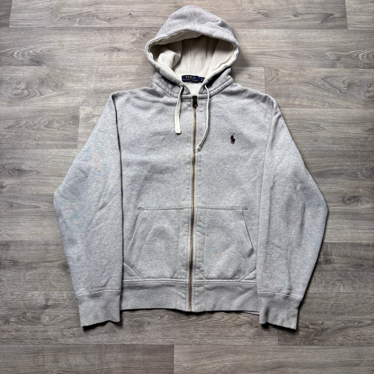 Polo Ralph Lauren Grey Zip-Up Hoodie (XS)