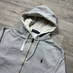 Polo Ralph Lauren Grey Zip-Up Hoodie (XS)