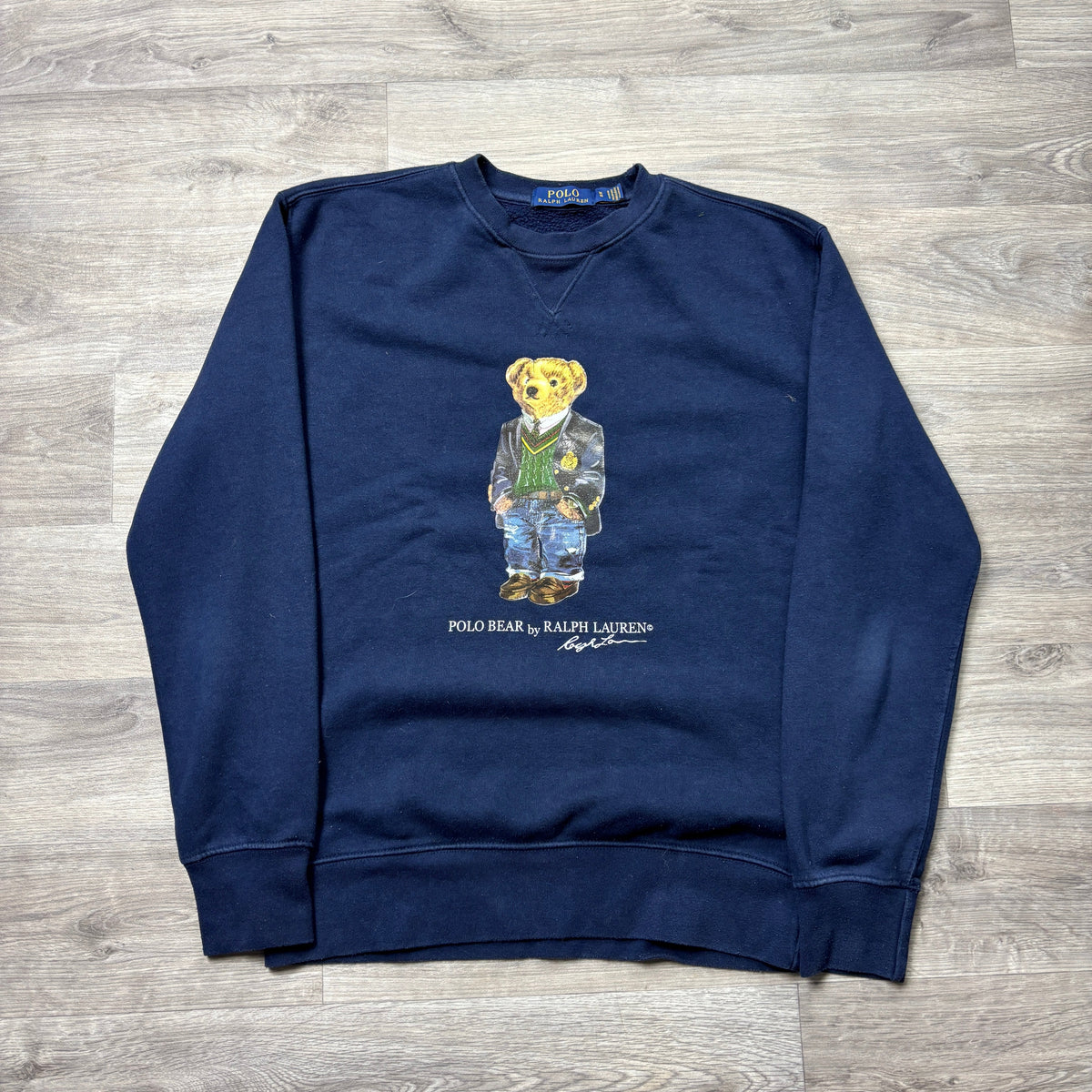 Polo Ralph Lauren Navy Sweatshirt 'Bear' (M)