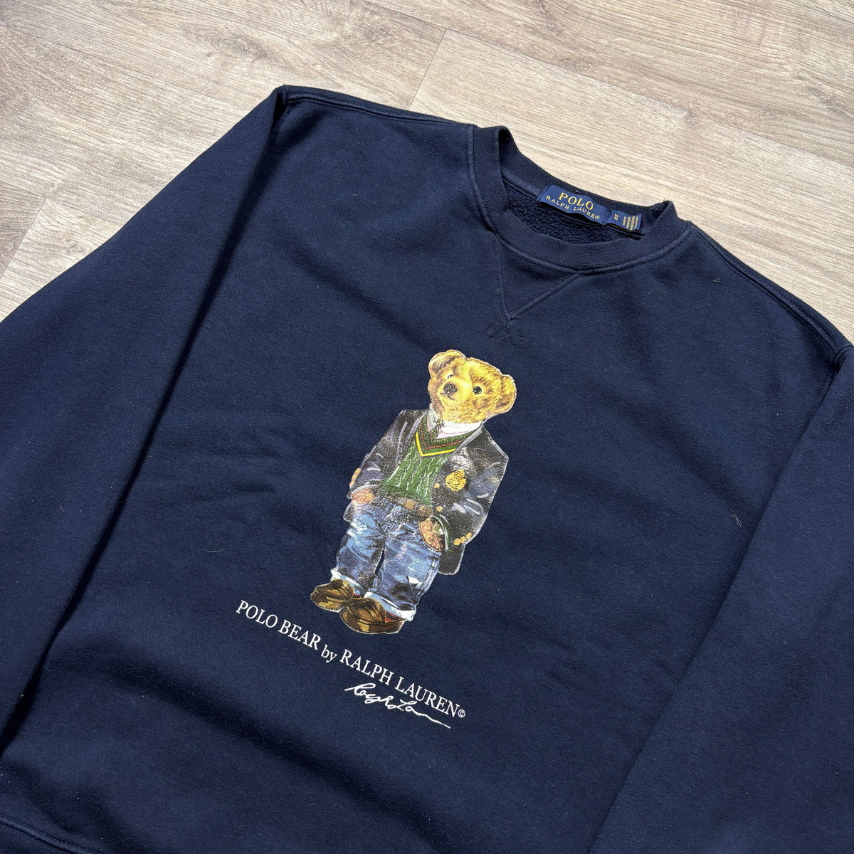 Polo Ralph Lauren Navy Sweatshirt 'Bear' (M)
