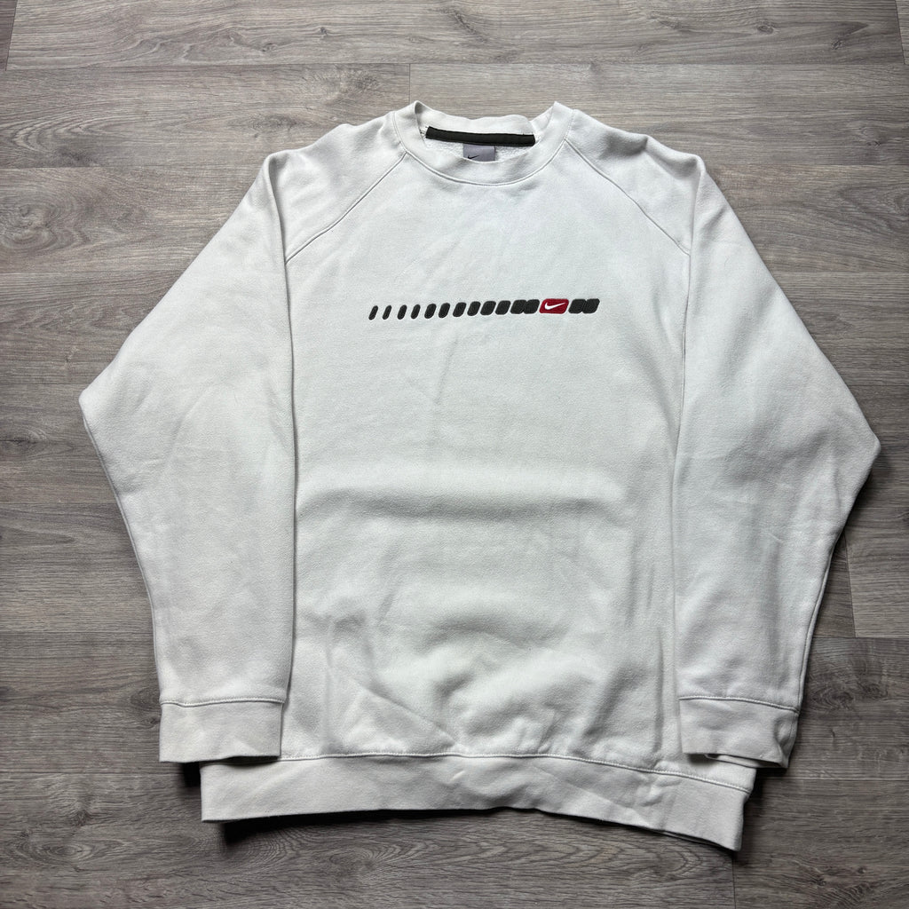 Vintage Nike White Sweatshirt (M)