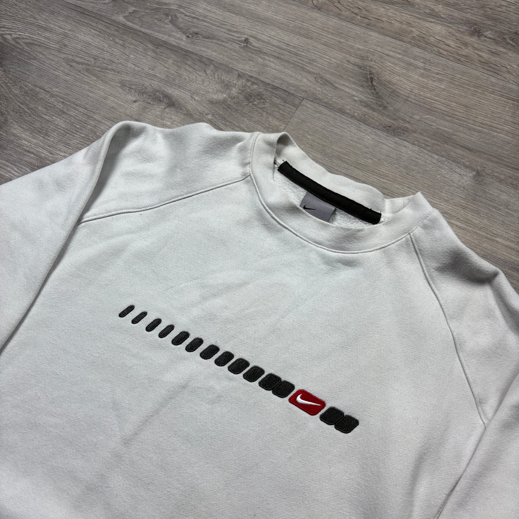 Vintage Nike White Sweatshirt (M)