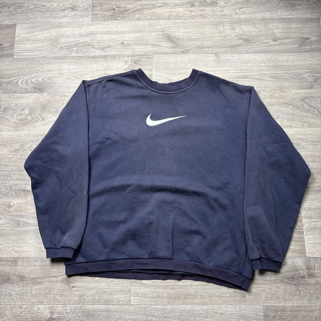Vintage Nike Navy Sweatshirt (XS)