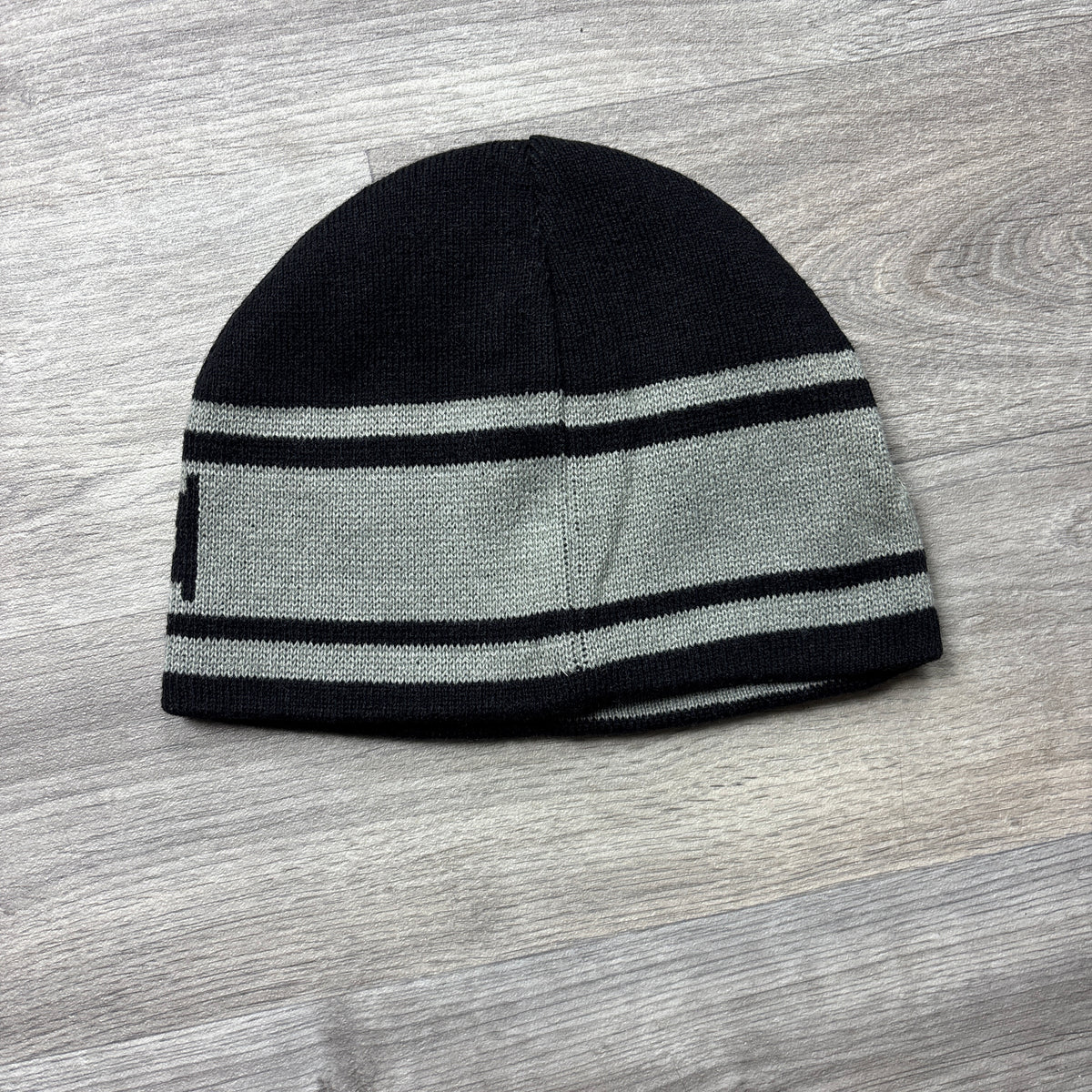 Lacoste Reversible Black/Grey Beanie