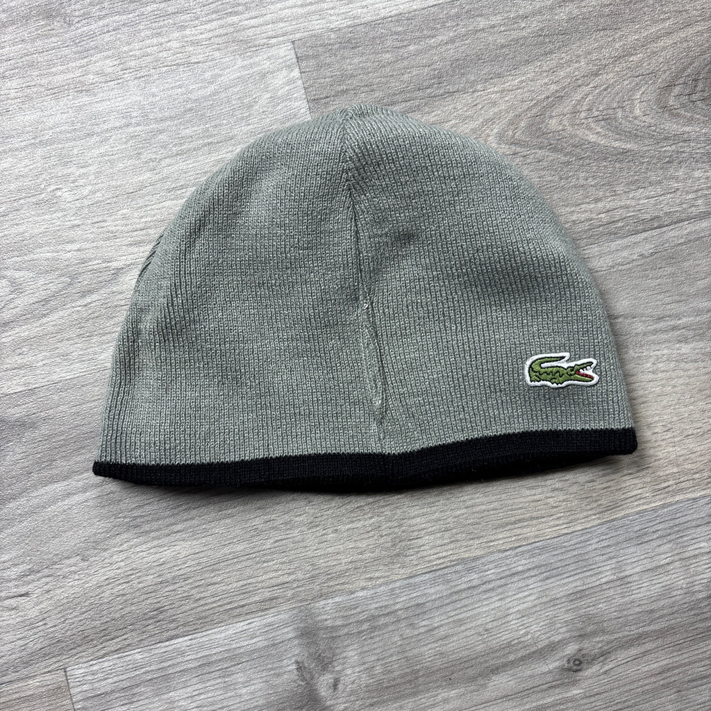 Lacoste Reversible Black/Grey Beanie