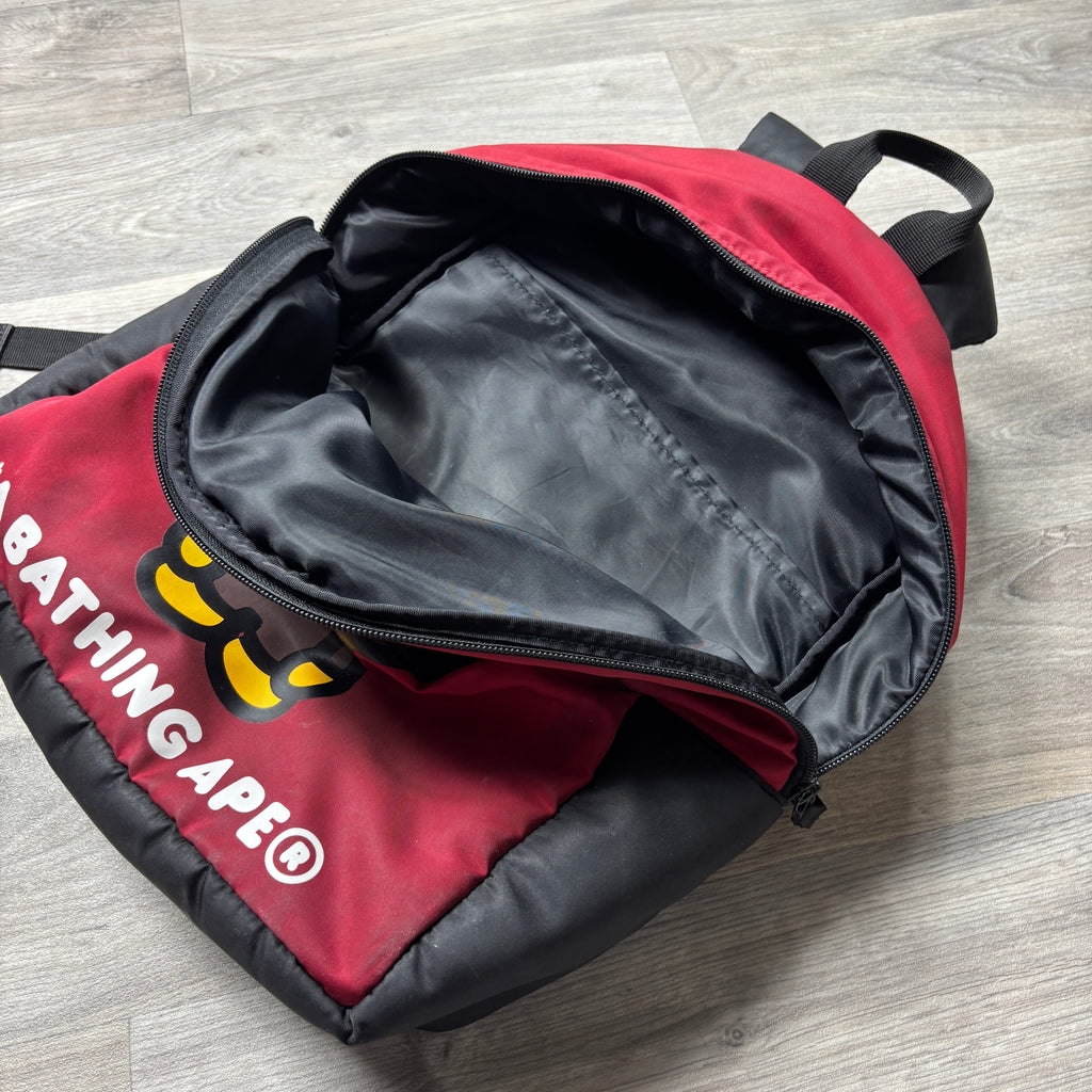 BAPE Backpack Baby Milo Red and Black