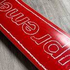 Supreme KAWS Chalk Logo Skateboard Deck (Red)