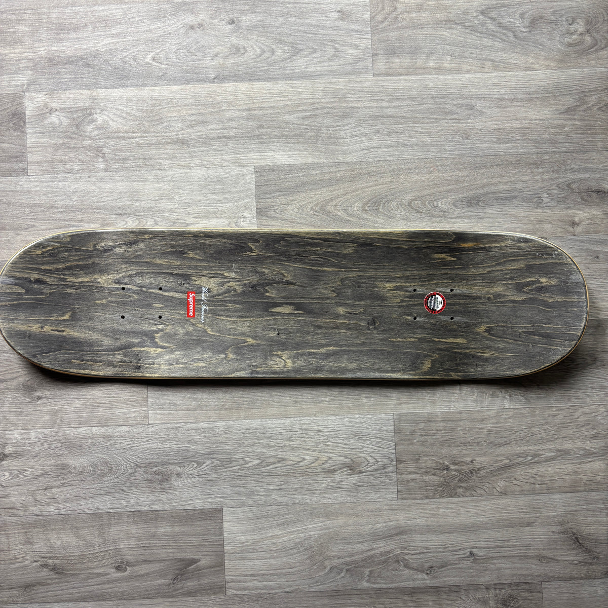 Supreme KAWS Chalk Logo Skateboard Deck (Red)
