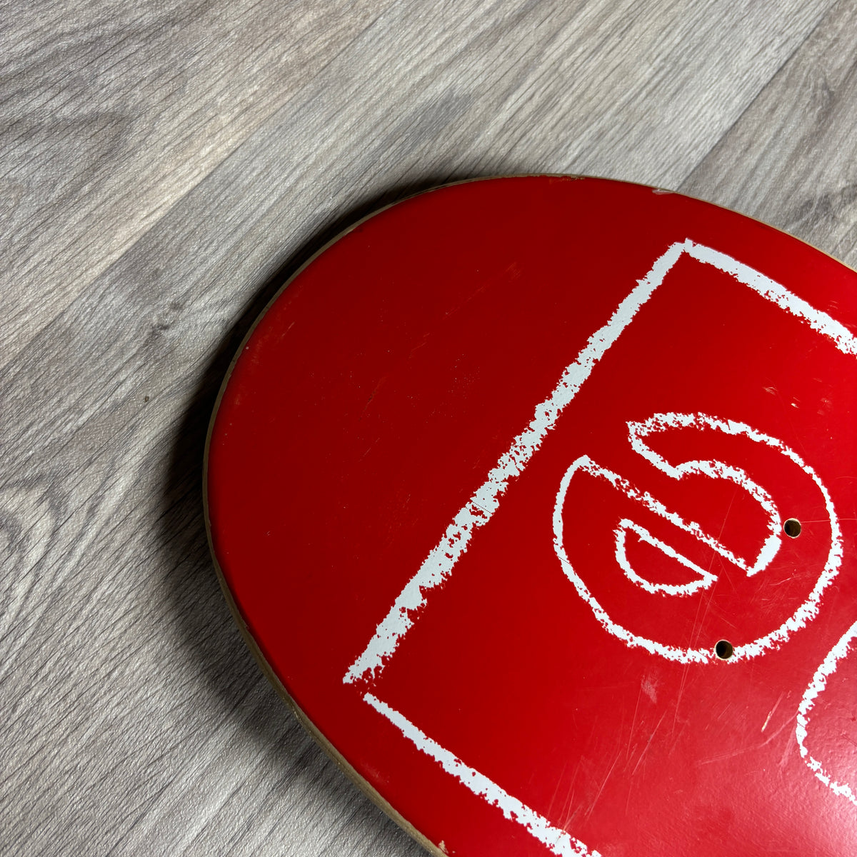 Supreme KAWS Chalk Logo Skateboard Deck (Red)