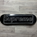Supreme KAWS Chalk Logo Skateboard Deck (Black)