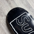 Supreme KAWS Chalk Logo Skateboard Deck (Black)