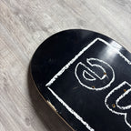 Supreme KAWS Chalk Logo Skateboard Deck (Black)