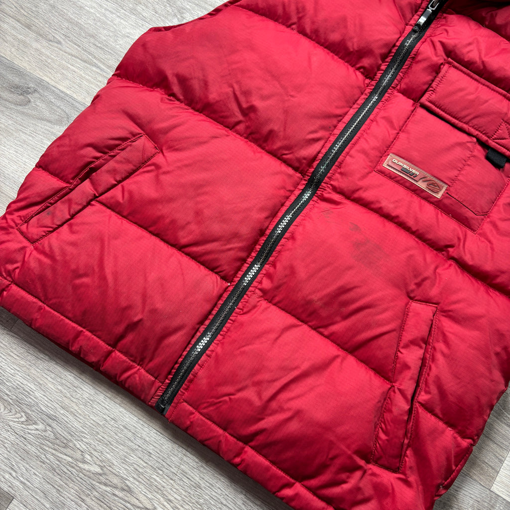 Vintage Quiksilver Red Gilet (S)