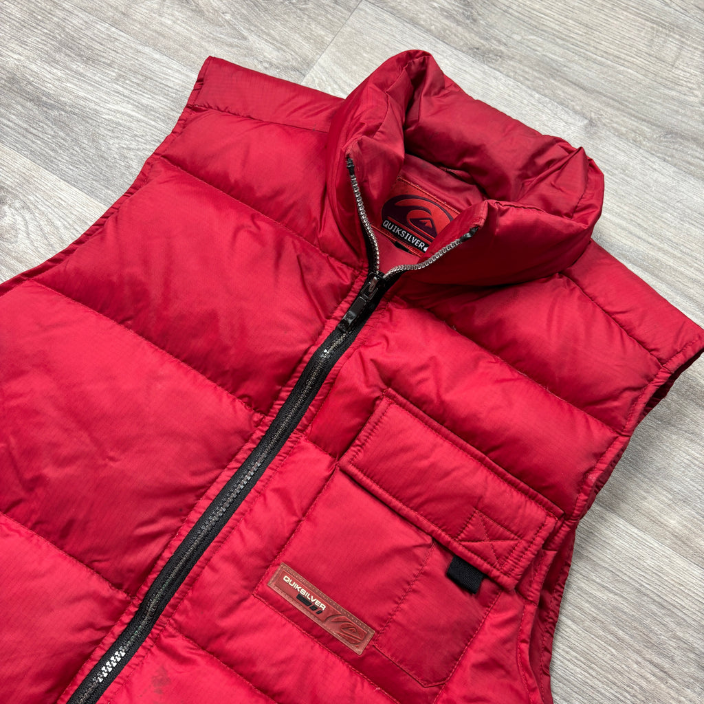 Vintage Quiksilver Red Gilet (S)