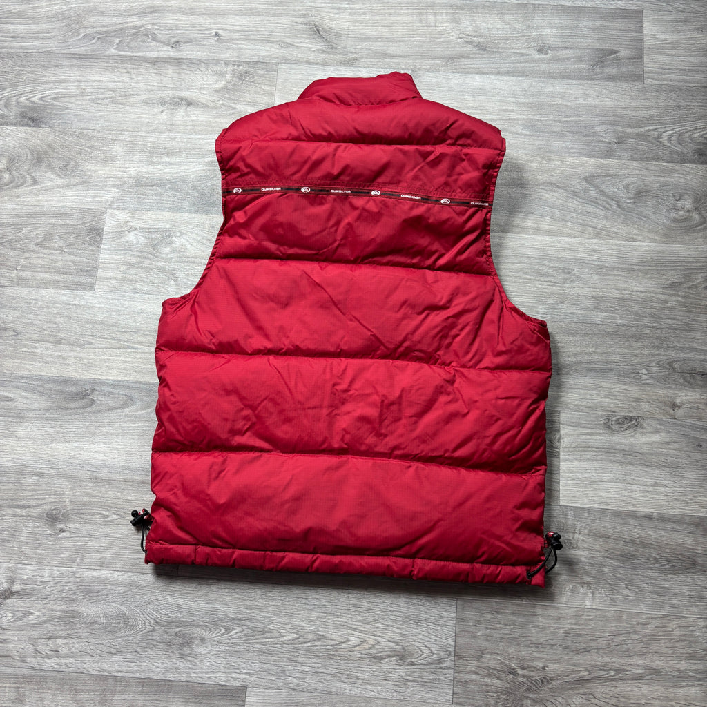 Vintage Quiksilver Red Gilet (S)