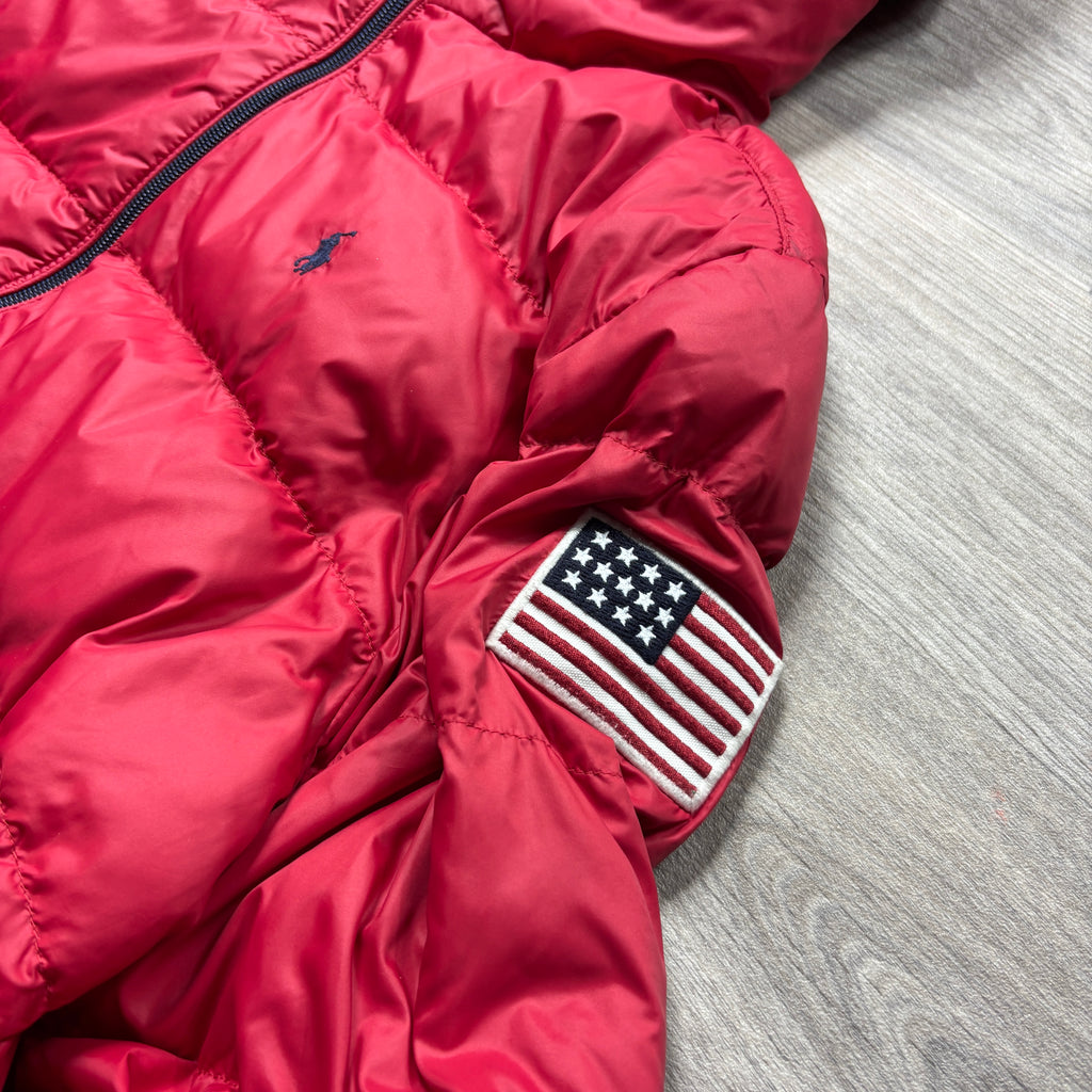 Polo Ralph Lauren Red Puffer Jacket (S)