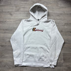 Stussy White Hoodie '3 Stars ' (M)