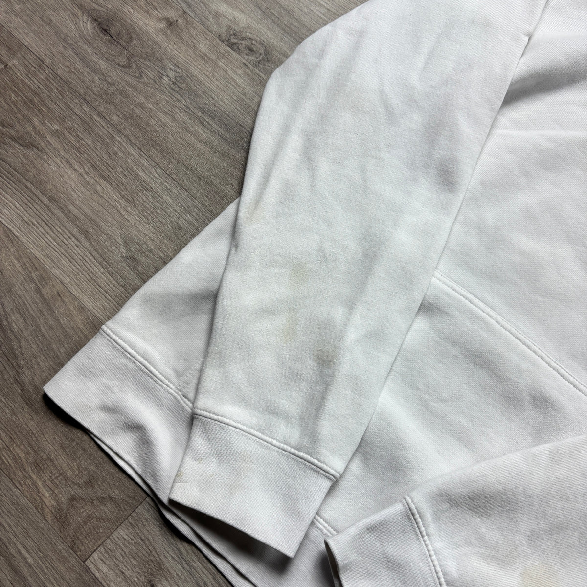 Stussy White Hoodie '3 Stars ' (M)