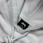 Stussy White Hoodie '3 Stars ' (M)