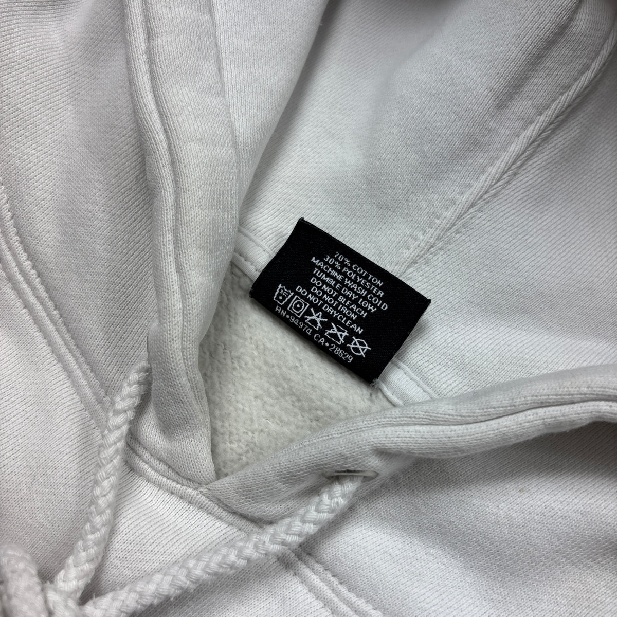 Stussy White Hoodie '3 Stars ' (M)