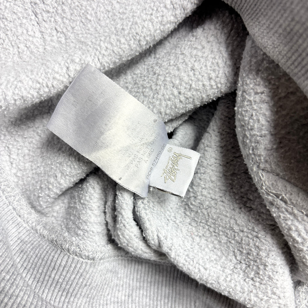 Stussy Grey Hoodie 'Man 8 Ball' (M)