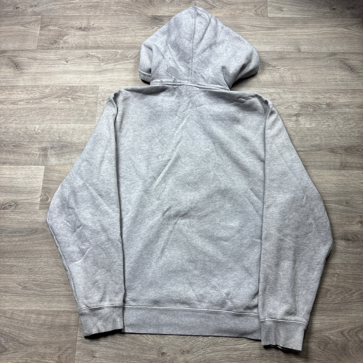 Stussy Grey Hoodie 'Man 8 Ball' (M)