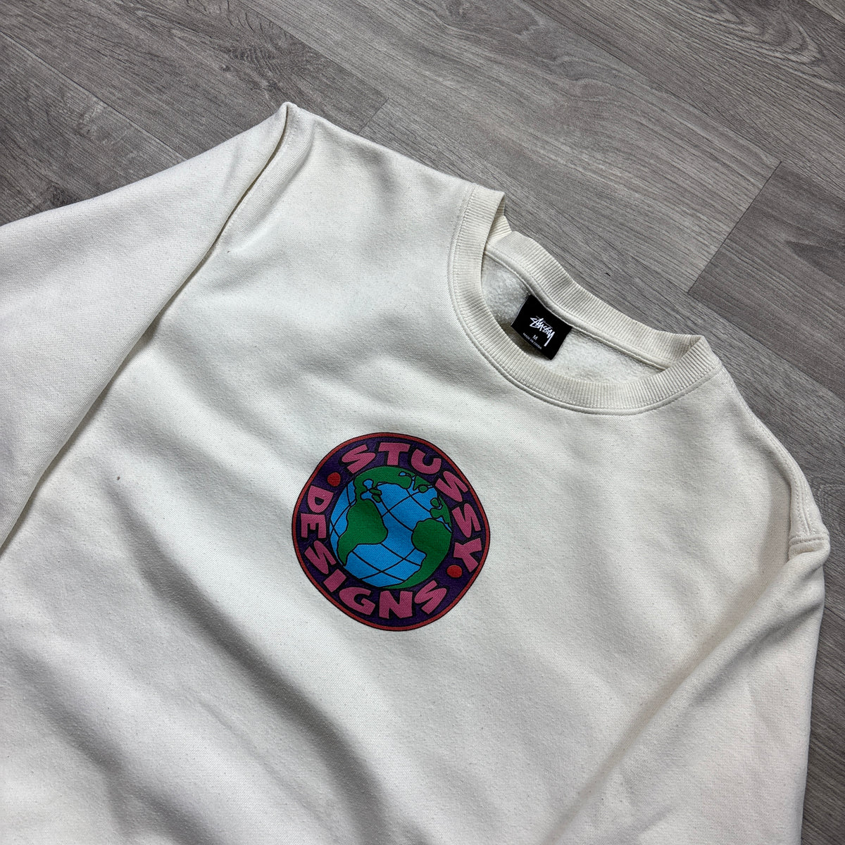 Stussy Cream Sweatshirt (M)