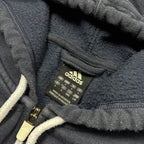 Vintage Adidas Navy Zip-Up Hoodie (L)