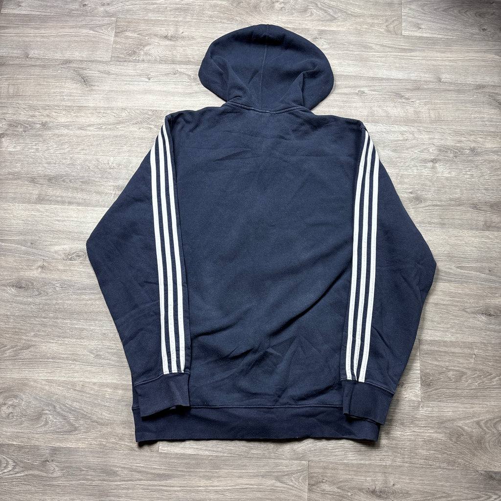 Vintage Adidas Navy Zip-Up Hoodie (L)