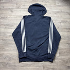 Vintage Adidas Navy Zip-Up Hoodie (L)