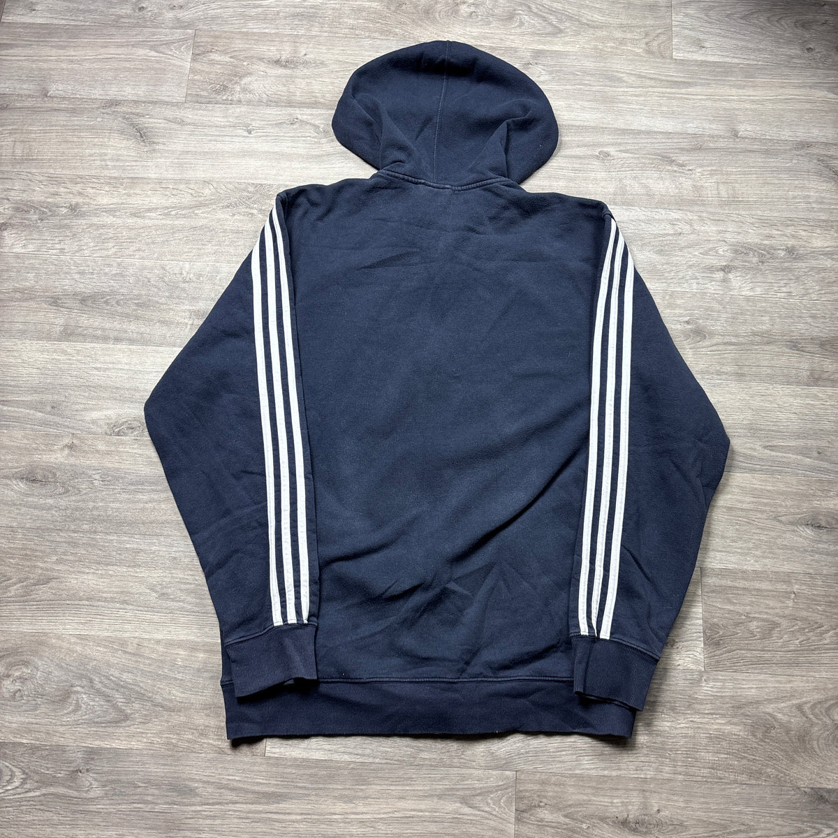 Vintage Adidas Navy Zip-Up Hoodie (L)