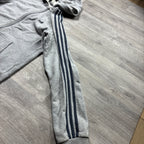 Vintage Adidas Grey Zip-Up Hoodie (S)
