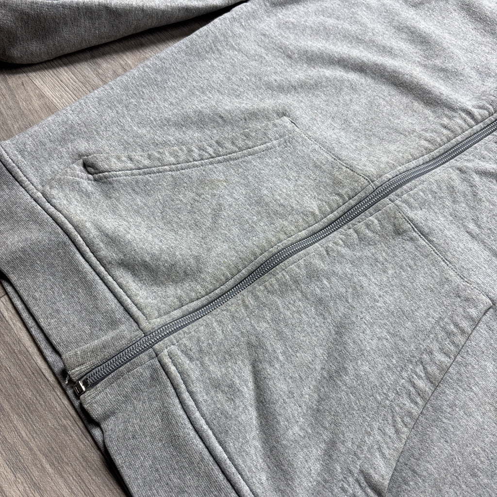 Vintage Adidas Grey Zip-Up Hoodie (S)