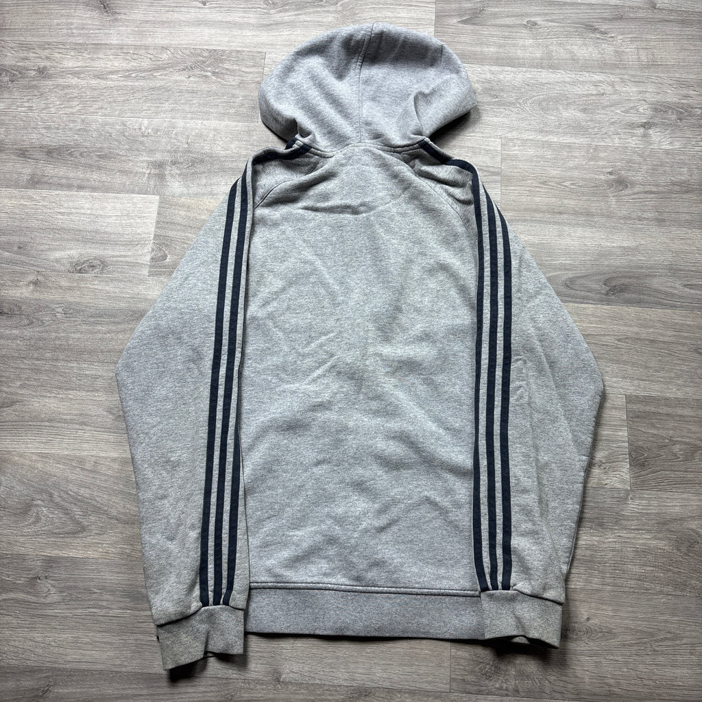 Vintage Adidas Grey Zip-Up Hoodie (S)