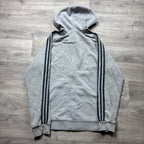 Vintage Adidas Grey Zip-Up Hoodie (S)