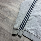 Vintage Adidas Grey Zip-Up Hoodie (S)