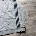 Vintage Adidas Grey Zip-Up Hoodie (S)