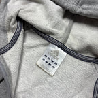 Vintage Adidas Grey Zip-Up Hoodie (S)